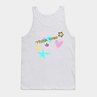 Tres Chic with Graffiti Art Tank Top